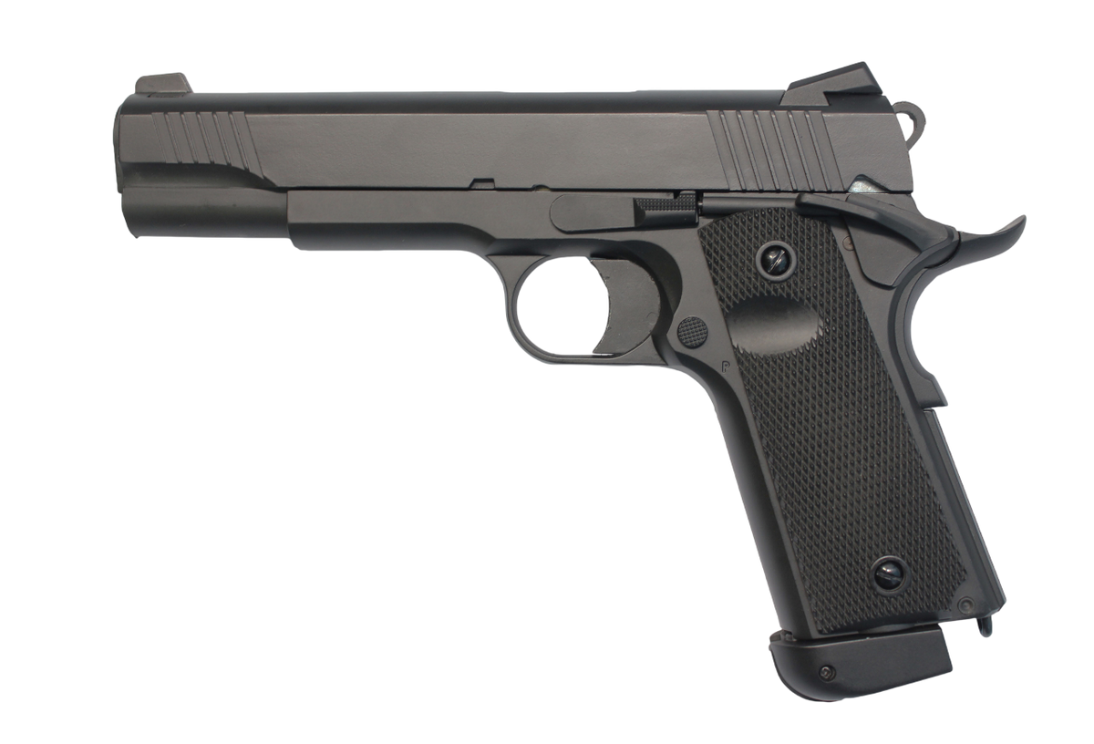 PISTOLA AIRSOFT DOUBLE BELL 1911 PLASTIC CO2 – BLACK