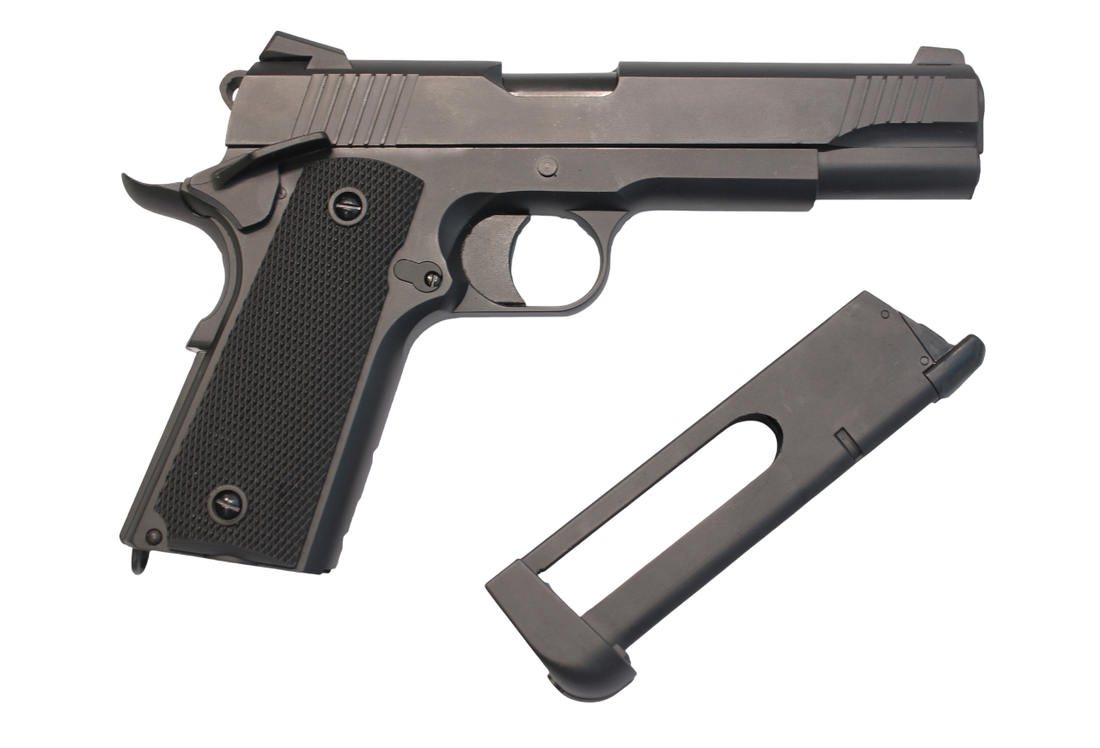 PISTOLA AIRSOFT DOUBLE BELL 1911 PLASTIC CO2 – BLACK
