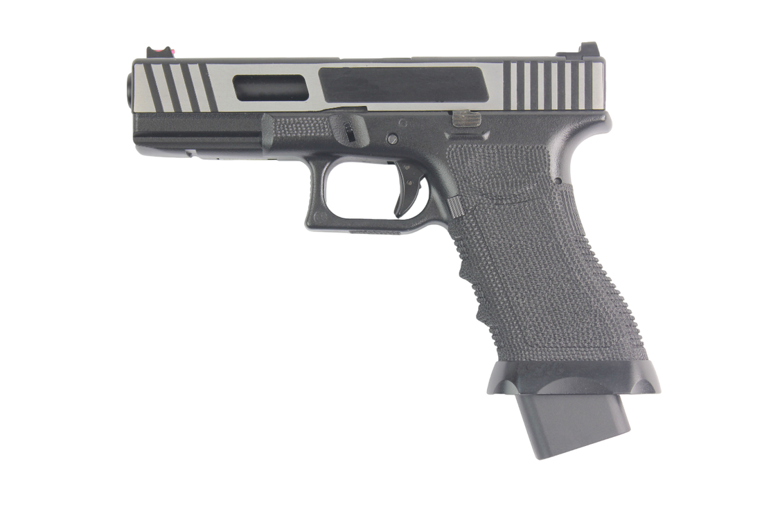 PISTOLA AIRSOFT DOUBLE BELL GLOCK 17 WIREDRAWING METAL PISTOL GBB GREEN GAS – BLACK