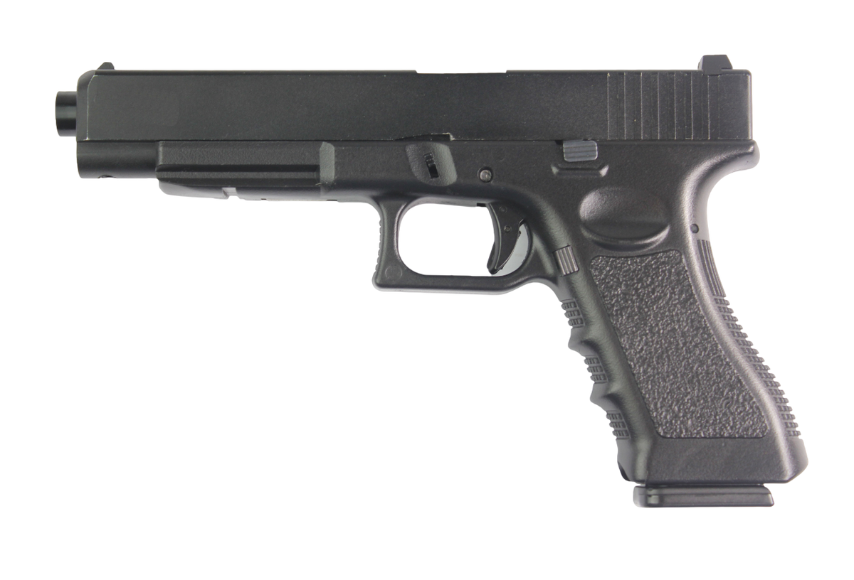 PISTOLA AIRSOFT DOUBLE BELL GLOCK 34 FULL METAL GBB GREEN GAS – BLACK