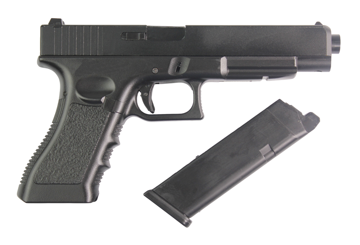 PISTOLA AIRSOFT DOUBLE BELL GLOCK 34 FULL METAL GBB GREEN GAS – BLACK - vista 2