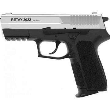 PISTOLA TRAUMATICA RETAY S2022 CHROME  X2 PROVEEDORES