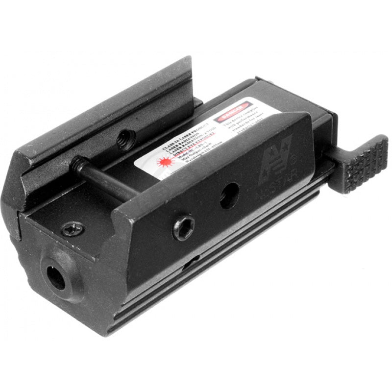 LASER NCSTAR AIRSOFT LOW PROFILE TACTICAL RED W/ WEAVER RAIL MOUNT - vista 2