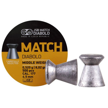 DIABOLOS JSB YELLOW MATCH .177 X 500 MW (8.02GR)