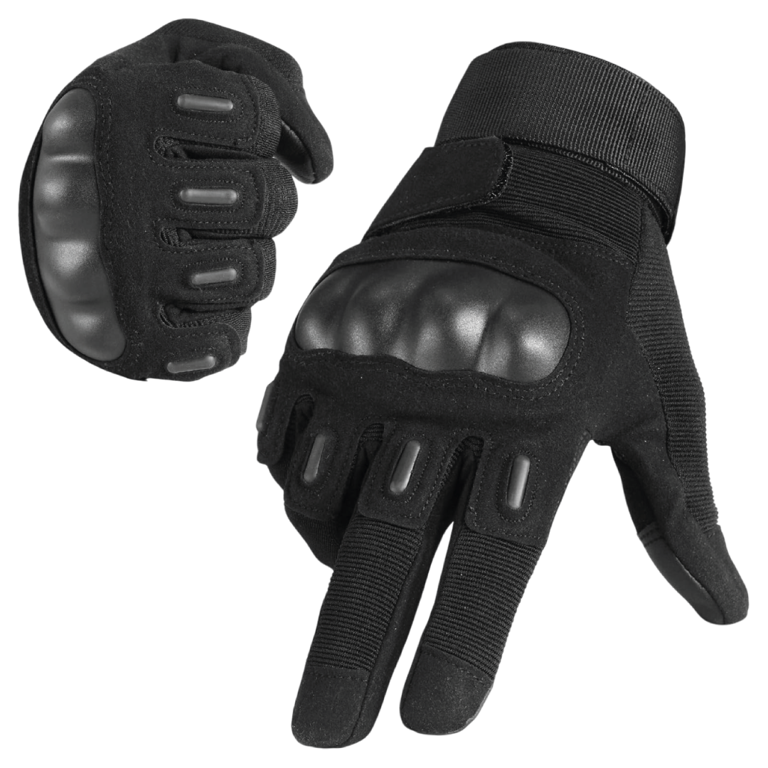 MOTORCYCLE GLOVES YAKEDA WITH KNUCKLE PROTECTION TALLA UNICA – BLACK