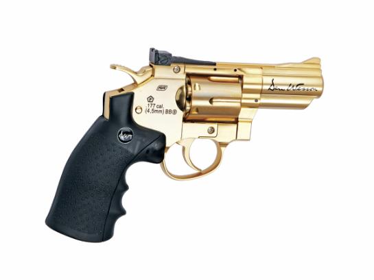 REVOLVER ASG GNB CO2 DAN WESSON 2.5PL GOLD 4.5MM BBS