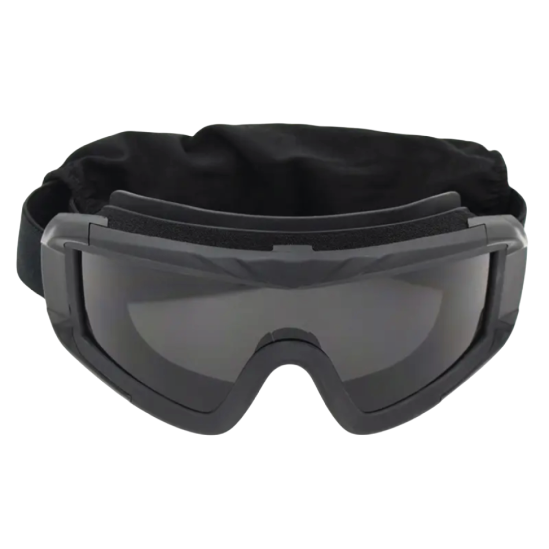 NIGHT VISION GOGGLES YAKEDA 3 LENS DESERT THICK PROTECTION OUTDOOR HIKING – BLACK