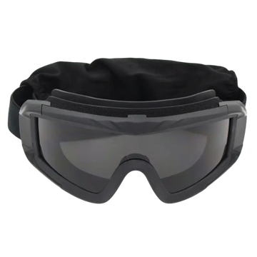 NIGHT VISION GOGGLES YAKEDA 3 LENS DESERT THICK PROTECTION OUTDOOR HIKING – BLACK