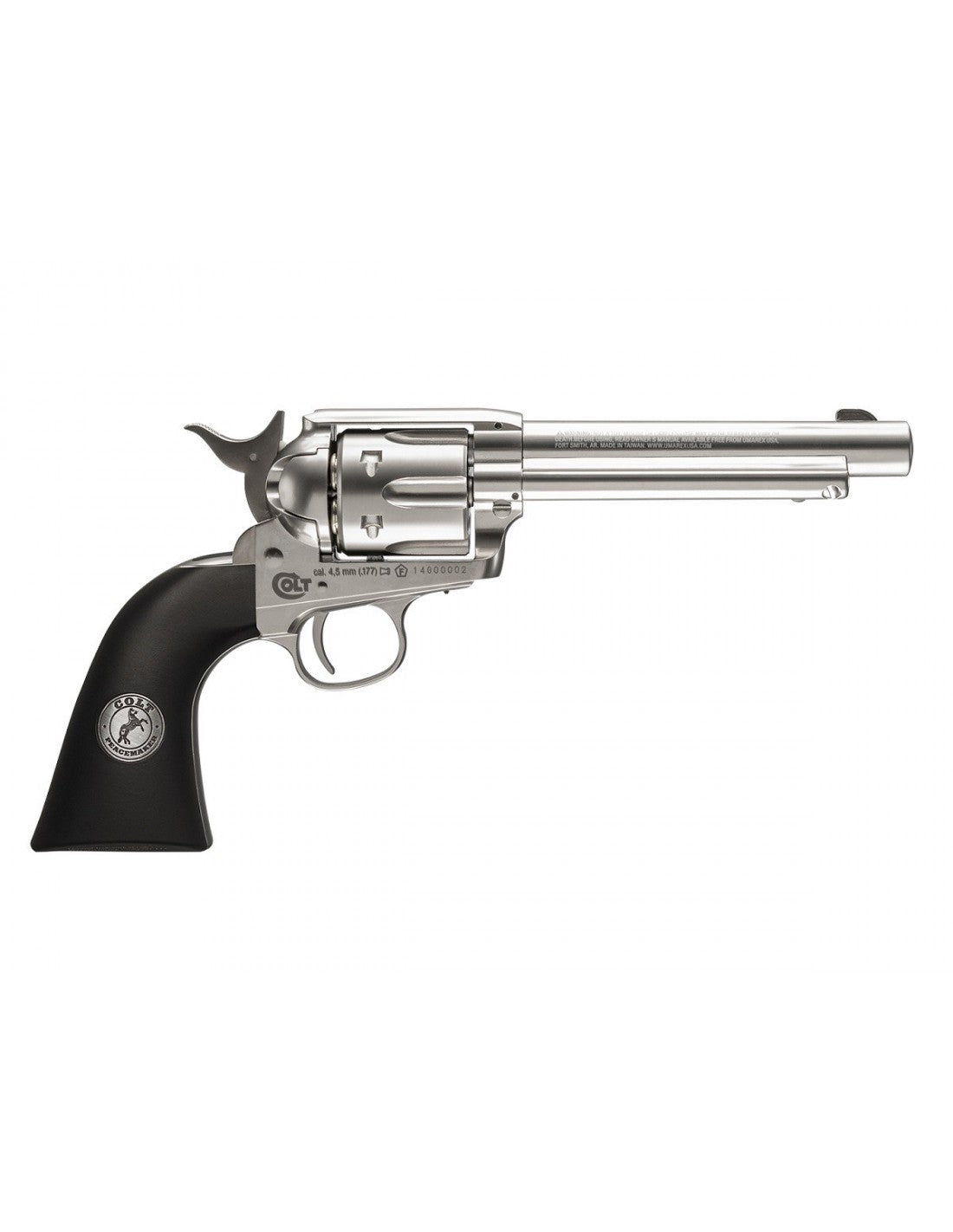 REVOLVER UMAREX PEACEMARKER COLT SINGLE ACTION PELLET NICKEL .177