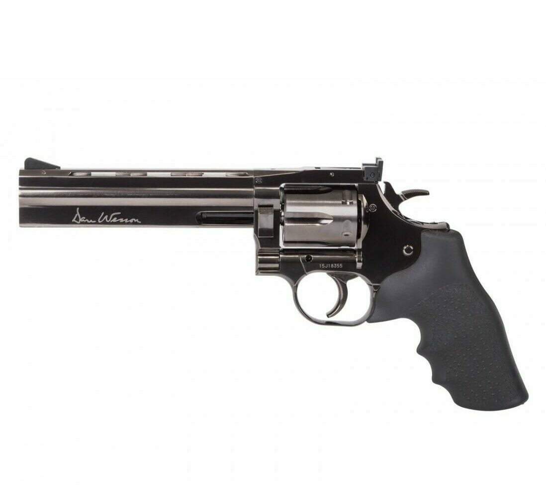 REVOLVER ASG CO2 DAN WESSON 715 6PL STEEL GREY 4.5MM PELLETS