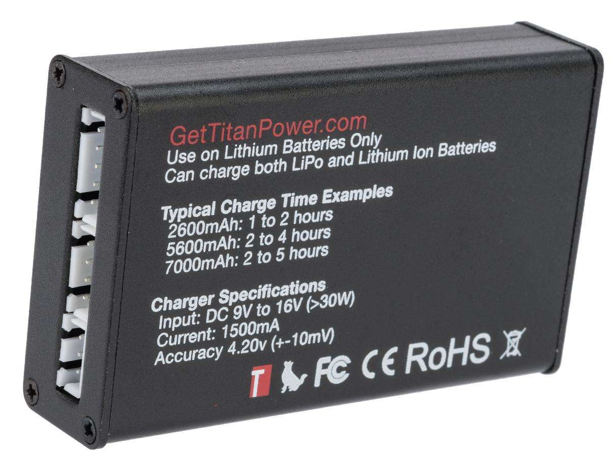 CARGADOR BATERIA TITAN POWER 7.4-11.1V LIPO - vista 3