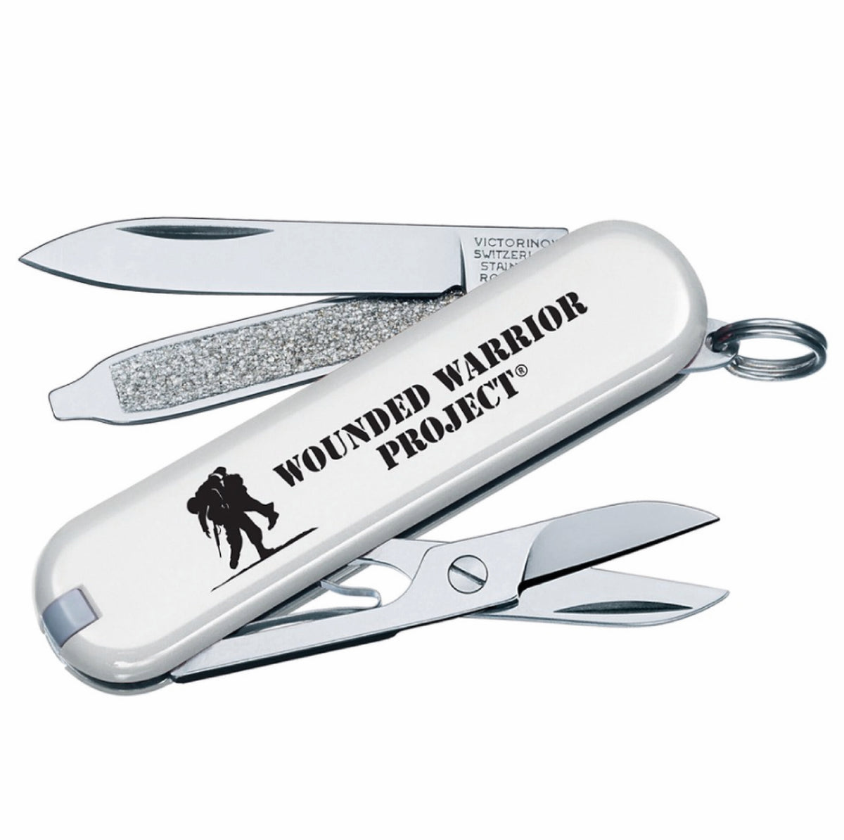 NAVAJA MULTIUSOS VICTORINOX CLASSIC SD WHITE WITH WWP LOGO