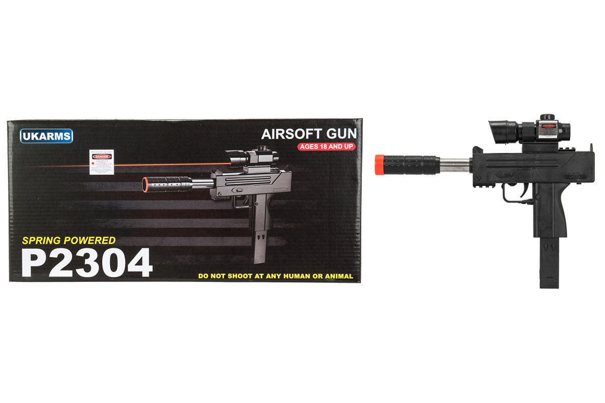 PISTOLA AIRSOFT UK ARMS SPRING M10 W/ LASER & SCOPE - vista 4