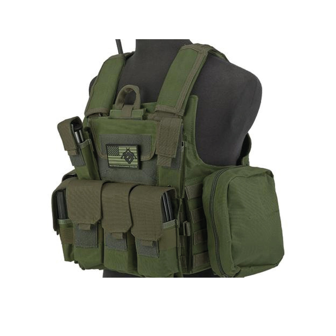 TACTICAL VEST MATRIX USMC STYLE CIRAS TYPE FORCE RECON – OD GREEN