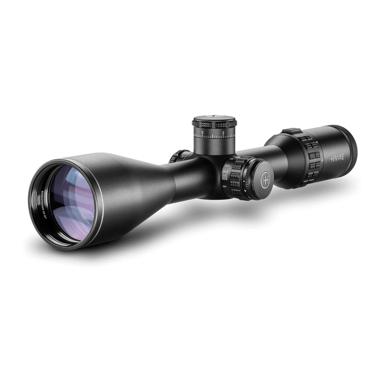 MIRA HAWKE SIDEWINDER 30 SF 6-24X56, SR PRO II IR RETICLE, 30MM TUBE