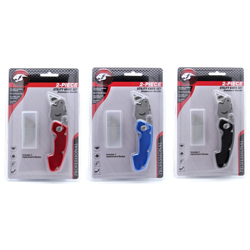 JAGUAR UTILITY KNIFE MIX COLORS WITH FREE DISPLAY