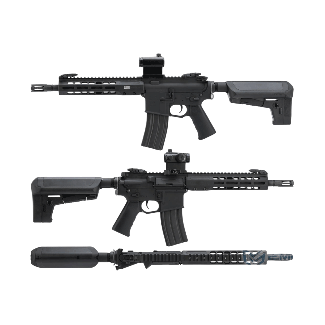 RIFLE AIRSOFT EMG/KRYTAC/ BARRETT FIREAMRS REC7 DI AR15 AEG-BLACK - vista 3