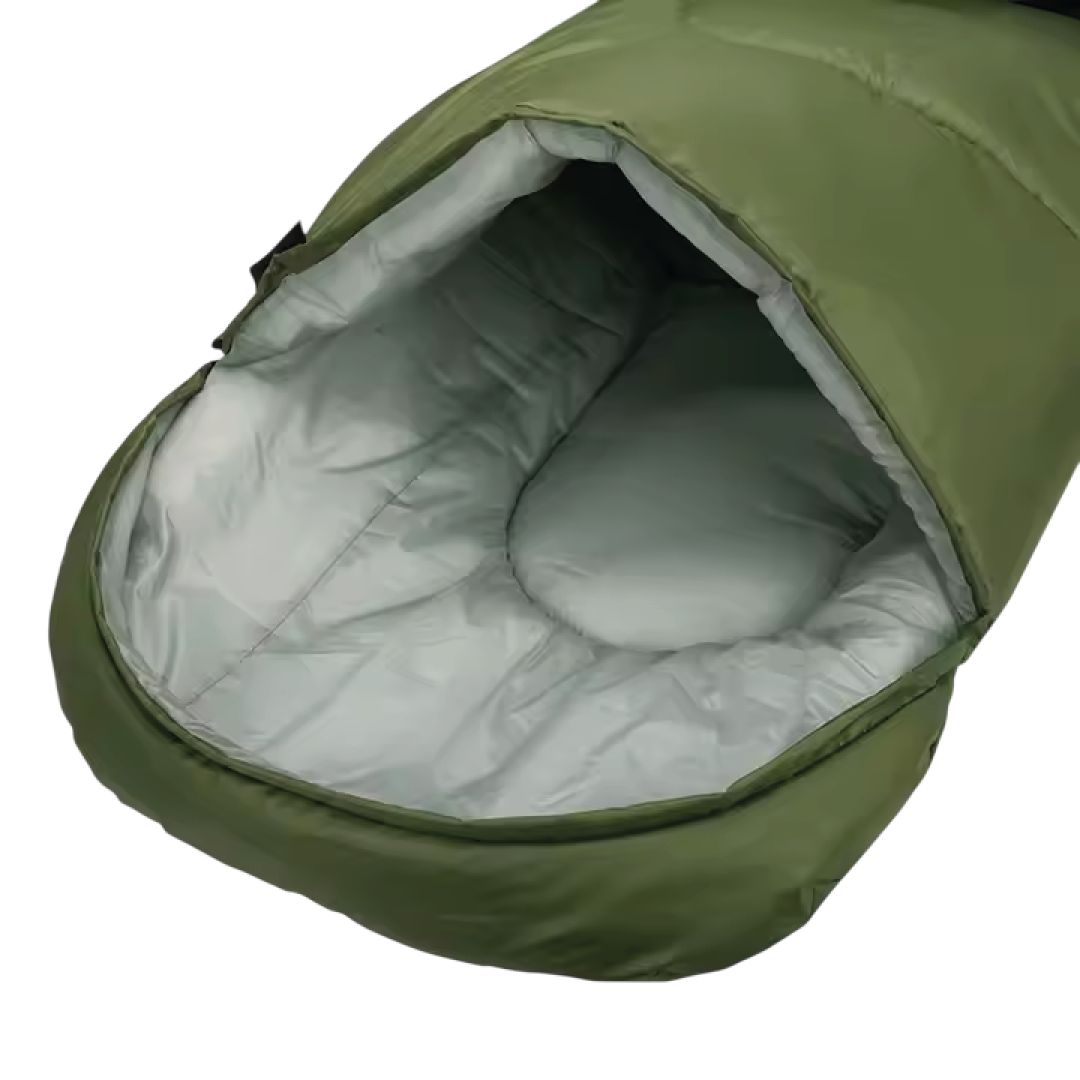CAMPING SLEEP BAG YAKEDA IMPERMEABLE 30 DEGREES KEEP WARM 3KG TACTICAL GEAR – GREEN