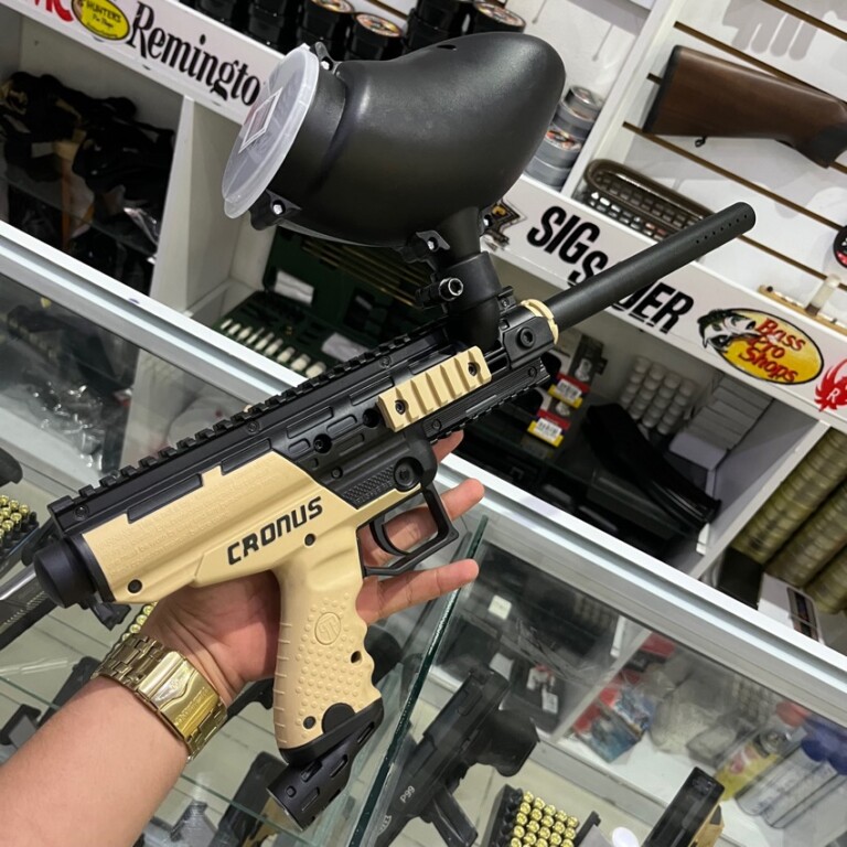 Tippmann Cronus Paintball Marker Gun - Semi-Auto With Picatinny Rails & Vertical Grip